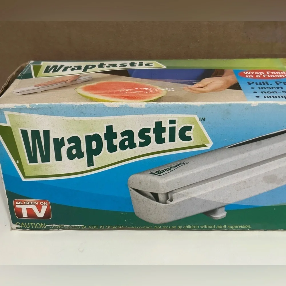 Wraptastic Pull Press Wrap-Wrap Food In A Flash. As Seen On TV New